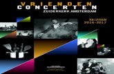 ZUIDERKERK AMSTERDAM SEIZOEN 2016-2017 · Serenata voor klarinet, fagot, trompet, viool en cello GENE DE PAUL/KWEKSILBER I’ll remember April voor sextet ZONDAGMIDDAG 2 oktober 2016