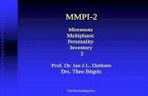 MMPI-2 - PEN PsychodiagnosticsPEN Psychodiagnostics Interpretatie van de MMPI-2 inhoudsschalen De psycholoog die interpreteert moet zich bewust zijn van de verschillende manieren waarop