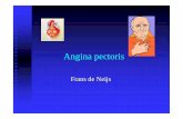Frans de Neijs · 2019-05-08 · nStabiel Angina pectoris: klinisch syndroom: onbehaaglijk gevoel in de borst, kaak, schouder rug, arm, etc, etc Typisch onstaan door inspanning en/of