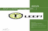 EFLP 1 Stage verslag Leef! - WordPress.com · 2017-06-09 · In mijn EFLP-1 stage heb ik stage gelopen centraal in het bedrijf en heb ik met alle fysiotherapeuten mee kunnen kijken
