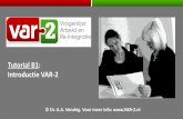 Tutorial B1: Introductie VAR-2 · Onderwerpen van deze tutorial: • Wat is de VAR-2? • Doelstelling van de VAR-2 • De drie meetniveaus van de VAR-2 • Bespreking VAR-2 model