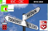 KNBB – KVC · kvc - cbc 09-01-2016 crw (aandachtspunten sz 2016-2017) aanpassing pk speelschemas, het is geen verplichting meer dat teamgenoten en of districtsgenoten elkaar het