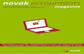 novak accountants · handboekomgeving Scienta en zetten die vervolgens in MLE”, aldus Dalmulder. Wijma: “De kwaliteit van het samenstellen van de jaarrekening wordt zo geborgd.