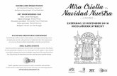 NEDERLANDS PROJECTKOOR Misa Criolla EN Navidad Nuestra MisaCriolla... · Misa criolla en de partituur werd tegelijk met de Misa uitgegeven in 1965. De eerste plaatopname werd gemaakt
