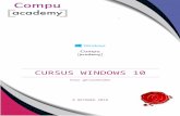 Cursus Windows 10 · Web viewDus wat u ziet als één bestand, bijvoorbeeld een foto of een Word-document, is in werkelijkheid een verzameling van die kleine pakketten. Het kost elke
