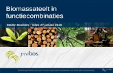 Biomassateelt in functiecombinaties · • Miscanthus-haksel: 63,75 euro per ton • Gemiddelde jaarlijkse stijging kosten en opbrengsten: 1,5% . Stichting Probos zet zich in voor