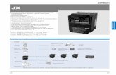 JX - OMRON Distributorsitel-omron.com/sitel/images/pdf/JX-Datasheet-RU.pdf · 2019-02-21 · 190 Преобразователи частоты (инверторы) Исполнение