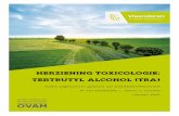 Herziening toxicologie: tert-butyl alcohol (TBA) · 3/03/2016 Herziening toxicologie: tert-butyl alcohol (TBA) pagina 9 van 28 3 OVERZICHT VAN DE TOXICOLOGIE Het overzicht van de