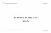 Nederlands en leren leren Matrix - AHOVOKSjaarverslag.ahovoks.be/curriculum/volwassenenonderwijs/...Volwassenenonderwijs: Nederlands en leren leren – Matrix - BVR Pagina 4 van 46
