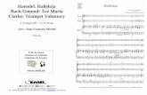Haendel: Halleluja Bach-Gounod: Ave Maria Clarke: Trumpet ... · Bach-Gounod: Ave Maria Clarke: Trumpet Voluntary 2 Trumpet (B + C) & Piano Arr.: Jean-François Michel EMR 636A Print