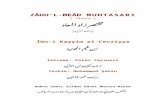 ZÂDU'L-MEÂD MUHTASARIbooks.islamway.net/tr/tk_makhtseer_zad_alm3ad.doc · Web view9. Hz. Peygamber'in Cuma Günü İle İlgili Uygulamaları ve Cuma Namazı Hz.Muhammed,Medine'ye