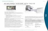 ELECTRO–TYFON MTX 150/130 - Dansk · Contactor Unit TK 80 See separate leaflet KSM742 Sound frequency (basic): 130 Hz ... ELECTRO–TYFON® MTX 150/130 is an electrically driven