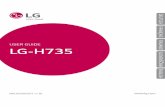 LG-H735 SWS UG 150702 · 2016-03-30 · Dobrodošli! Hvala, ker ste izbrali LG. Pred uporabo naprave pozorno preberite ta uporabniški priročnik, da zagotovite varno in pravilno