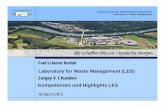 Wir schaffen Wissen – heute für morgen · • LES carries out the experimental program on geochemical retention and transport of trace elements in the field of ... - Corrosion