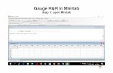 Gauge R&R in Minitab · Gage Study Create Attribute Agreement Analysis Attribute Agreement Analysism Acceptance Sampling by Attributesm Acceptance Sampling by Variables Multi-Vari