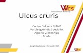 Ulcus cruris Corien Dekkers MANP Verpleegkundig …Wat is ulcus cruris • Bij een open been zit er een wond op het onderbeen, meestal aan de mediale zijde van de enkel. • Geneest
