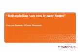 “Behandeling van een trigger finger” · PDF file 2013-01-29 · trigger finger ten opzichte van een corticosteroid injectie? • Corticosteroid injecties zijn een zeer goede eerste
