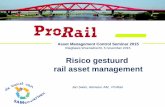 Asset Management Control Seminar seminar 2015... · PDF file Asset Management Control Seminar 2015 Vliegbasis Woensdrecht, 5 november 2015 Risico gestuurd rail asset management Jan
