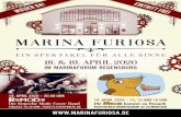 MARINA FURIOSA...18. & 19. APRIL 2020 IM MARINAFORUM REGENSBURG MARINA FURIOSA eIN SpektAkel FüR Alle SINNe! EI 18. APRIL 2020 – 20.00 UHR Die Depeche Mode Cover Band EINLASS 19.30
