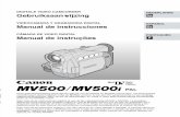 Manual de instrucciones - CanonEste manual de instrucciones explica el uso de las videocÆmaras MV500 y MV500i. La principal diferencia entre estos dos modelos radica en que la MV500i