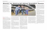 Aeres en DeLaval slaan handen ineen - Melkvee.nl · 2018-04-16 · In de volledig nieuw te bou-wen stal elders op het terrein doet een systeem van intensieve weidegang zijn intrede
