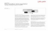 Datablad ECL Comfort 310 regulator · 2018-04-22 · ECL applikationsnøgle: Forskellige ECL applikationsnøgler gør det nemt for ECL Comfort 310 hardwaren at køre forskel-lige