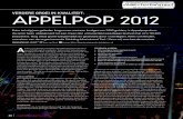 VERDERE GROEI IN KWALITEIT: APPELPOP 2012 · 6x Synco STS LO215 6x Synco STS 18RR sub CONTROLS FOH: Soundcraft MH3 40+4/12/2 Mon: Crest LMX 40/20+2 PRODUCTIE SHOW&EVENTS AV&ENTERTAINMENT