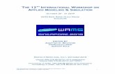 TTHEE 1122TTHH IINTTEERRNNAATTIIOONNAL K WWO … · 2019-10-27 · The International Workshop on Applied Modeling and Simulation, 2019 978-88-85741-44-7; Bruzzone, Longo, Solis Eds