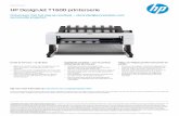 HP DesignJet T1600 printerserie · Dat a s h e e t HP DesignJet T1600 printerserie Ont wor pen met het oog op resultaat – uitzonderlijke prestaties voor succesvolle projecten Er