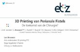 3D Printing van Perianale Fistels - Werkgroep Coloproctologie · 2019-08-19 · Disclosures Onderzoeksfonds • AOTRAUMA Zwitserland support Project no AOTEU-R-2016-050 • KNMG stimulerings