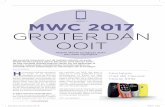 MOBILITY MWC 2017 GROTER DAN OOIT - ChannelConnect · Nokia 3310 MWC 2017 GROTER DAN OOIT Mobile World Congress 2017: een paar highlights ... aan via Amazon Web Services (AWS). Dit