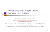 Programación Web Open Source con LAMP - Deustopaginaspersonales.deusto.es/dipina/cursos/LAMP.pdf · Basado en C, awk, sed, sh y Basic Perl soporta tanto programación procedural