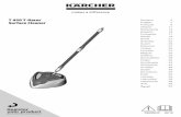T 450 T-Racer Surface Cleaner · PDF file 2018-06-21 · T 450 T-Racer Surface Cleaner 59685630 06/18 Deutsch 5 English 7 Français 9 Italiano 11 Nederlands 13 Español 15 Português