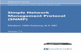 SimpleNetwork ManagementProtocol (SNMP) · Content Mediant1000Gateway&E-SBC|SNMPReferenceGuide SIPProxyConnectionLostperProxySetTrap 127 ColdStartTrap 128 AuthenticationFailureTrap