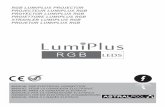 RGB LUMIPLUS PROJECTOR PROJECTEUR LUMIPLUS RGB … · Colour 1 is white and is reached by one long press. 2.2. LumiPlus TOP: control by means of Modulator The modulator (code 27818)