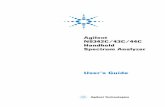 Agilent N9342C/43C/44C Handheld Spectrum Analyzer · This guide is valid for A.03.25 revisions of the ... Supports Agilent U2000 series power sensors for high accuracy power measurement