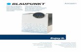 AHS601 - Blaupunkt IM.pdf · Do no use the device if there is risk of developing condensation. Moisture may occur on the external or internal device parts if: - the device is moved