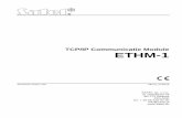TCP/IP Communicatie Module ETHM-1 - Satel · TCP/IP Communicatie Module ETHM-1 Firmware versie 1.05 ethm1_nl 03/13 SATEL sp. z o.o. ul. Schuberta 79 80-172 Gdańsk POLAND tel. + 48
