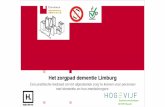 PowerPoint-presentatie · Contact de men tie Het zorgpad dementie Limburg Een praktische leidraad om tot afgestemde zorg te komen voor personen met dementie en hun mantelzorgers_