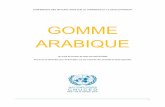 GOMME ARABIQUE - Un profil de produit de base par INFOCOMM · 1 CONFERENCE DES NATIONS UNIES SUR LE COMMERCE ET LE DEVELOPPEMENT GOMME ARABIQUE Un profil de produit de base par INFOCOMM