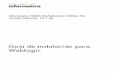WebLogic Guía de instalación para - Informatica Documentation/5/MDM_1010... · Informatica MDM Multidomain Edition for Oracle (Versión 10.1.0) Guía de instalación para WebLogic