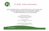 SITUACIÓN EN LA GESTIÓN DE LOS SUELOS …F3n.pdfSubgrupo de trabajo de suelos contaminados de las comunidades autónomas del GT-SCON Temas a tratar(3): 10. Acreditación de entidades.
