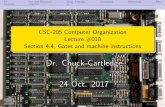 CSC-205 Computer Organization Lecture #010 Section 4.4 ... ccartled/Teaching/2017-Fall-TCC/Lectures/010.pdfآ 