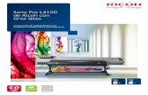 Serie Pro L4100 de Ricoh con tinta látex - Solitium · Una opción es el PS9 Productionserver de ColorGATE, líder tecnológico en automatización de flujo de trabajo para impresión