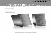 COMPANION 2 Series II - Vanden Borredata.vandenborre.be/manual/BOSE/BOSE_M_NL_COMPANION2.pdf · 2014-01-13 · Gefeliciteerd met uw nieuwe Bose® Companion® 2 Series II multimedialuidsprekers.