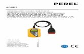 UNIVERSAL OBD-II/EOBD CODE READER UNIVERSELE OBD … · 2017-02-07 · AOBD2 V. 01 – 07/02/2017 5 ©Velleman nv If the code retrieved is a pending code, PD will be displayed. To
