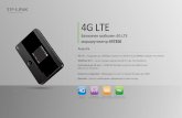 4G LTE - TP-Link Datasheet_BG.pdf · 2017-01-13 · 4G LTE Двулентов Wi-Fi Използване до 10 часа Характеристики · 4G LTE – Поддържа