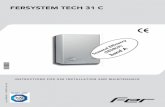 FERSYSTEM TECH 31 C · 2018-02-09 · FERSYSTEM TECH 31 C 2 Cod. 3540U320 - 09/2009 (Rev. 00) • Read the warnings given in this manual thoroughly. They provide important information