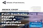 APICS CSCP 2 - Visie Partners · 2020-02-06 · 2 APICS CSCP De opleiding APIS SP leert professionals om de activiteiten van de productie- en distributieketens te integreren en besturen.