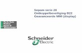 Sepam serie 20 Ontkoppelbeveiliging B22 …mt.schneider-electric.be/Main/Sepam/instructions/...9 Ontkoppelbeveiliging sepam serie 20 type B22 Sepam gamma Sensors Specific protection
